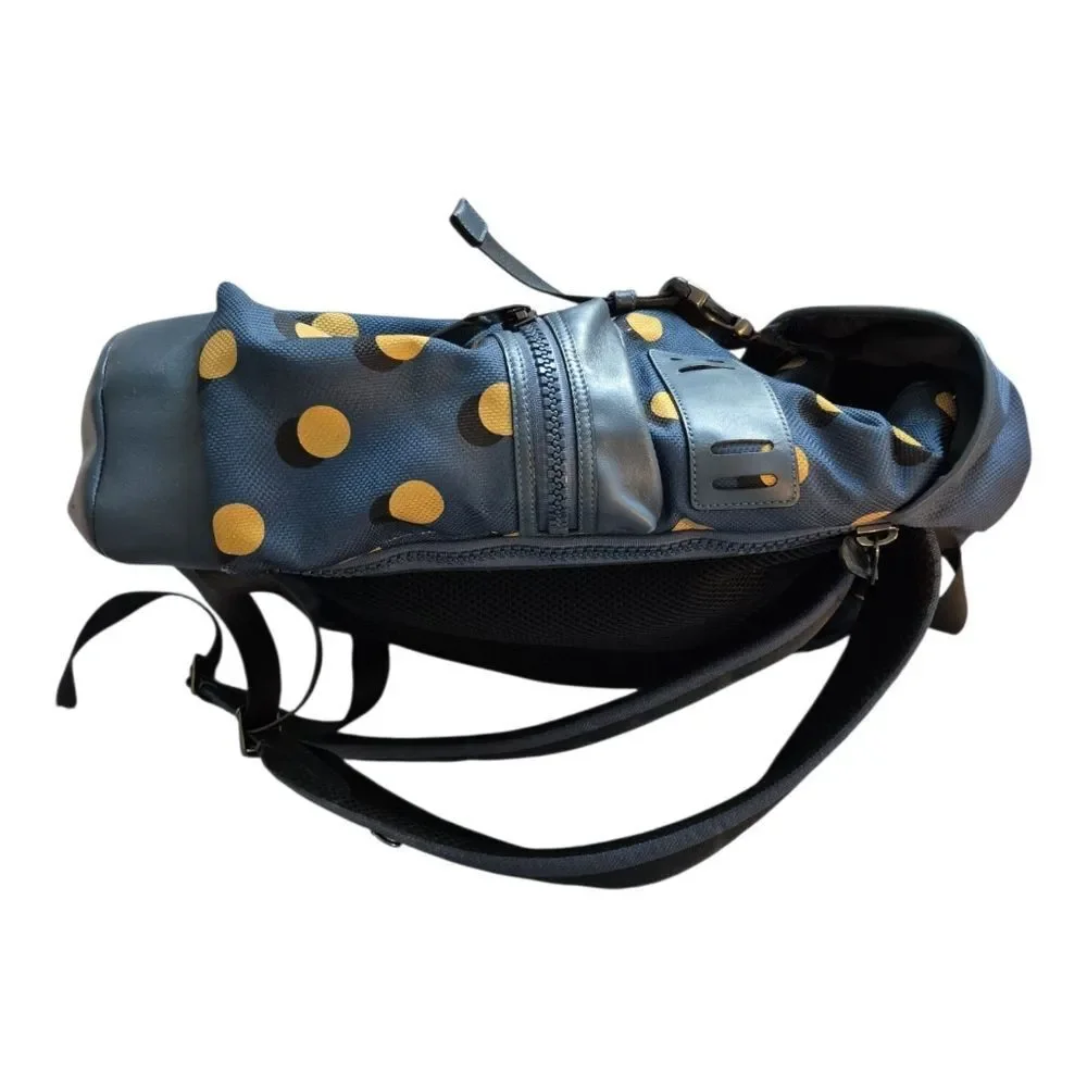 Coach Nylon Leather Trek Optical Dot Rucksack Backpack